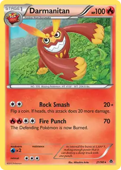 Darmanitan Pokemon card from Emerging Powers