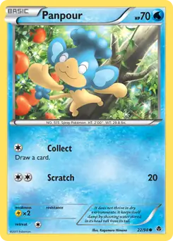 Panpour Pokemon card from Emerging Powers