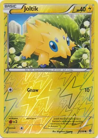 Joltik Reverse Holo Pokemon card from Emerging Powers
