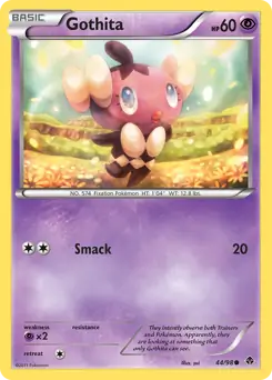 Gothita Pokemon card from Emerging Powers