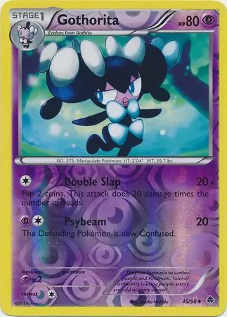 Gothorita Reverse Holo Pokemon card from Emerging Powers