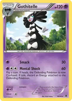 Gothitelle Pokemon card from Emerging Powers