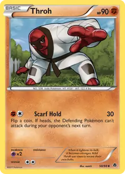 Throh Pokemon card from Emerging Powers