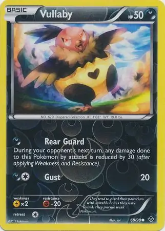 Vullaby Reverse Holo Pokemon card from Emerging Powers