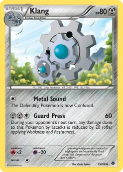 Klang Pokemon card from Emerging Powers