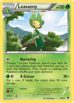 Leavanny Pokemon card from Emerging Powers