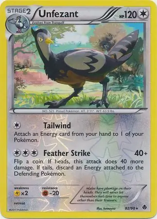 Unfezant Reverse Holo