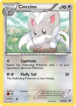 Cinccino Pokemon card from Emerging Powers