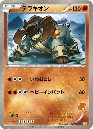 Terrakion Pokemon card from Everyone's Exciting Battle