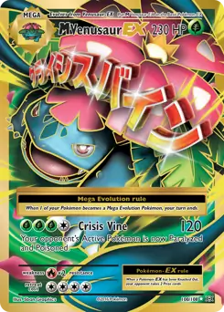 Full Art M Venusaur EX Pokemon card from Evolutions