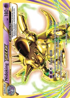 Nidoking BREAK Pokemon card from Evolutions