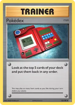 Pokedex Pokemon card from Evolutions