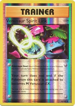 Venusaur Spirit Link Reverse Holo Pokemon card from Evolutions