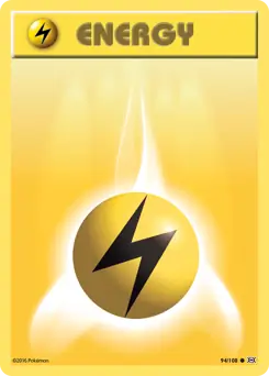 Lightning Energy Pokemon card from Evolutions