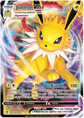 Jolteon VMAX Pokemon card from Evolving Skies
