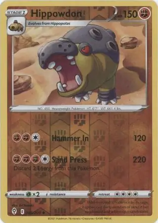Hippowdon Reverse Holo