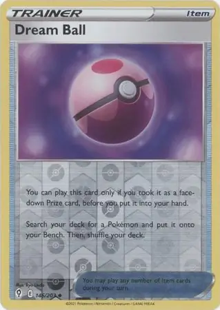Dream Ball Reverse Holo Pokemon card from Evolving Skies