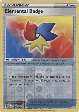 Elemental Badge Reverse Holo