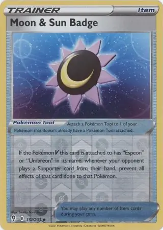 Moon & Sun Badge Reverse Holo