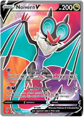 Noivern V Pokemon card from Evolving Skies