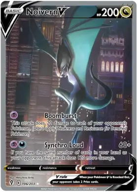 Noivern V Pokemon card from Evolving Skies