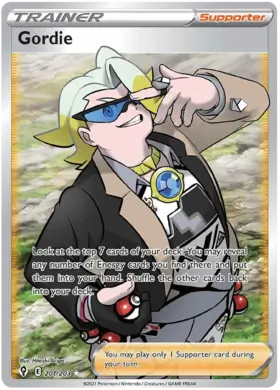 Gordie Pokemon card from Evolving Skies