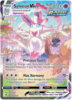 Sylveon VMAX Pokemon card from Evolving Skies