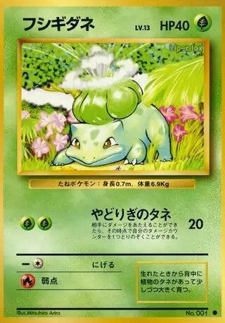 Bulbasaur Pokemon card from Expansion Pack