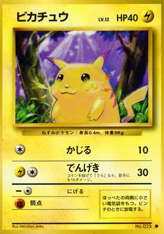 Pikachu Pokemon card from Expansion Pack