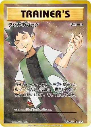 Brock's Grit Pokemon card from Expansion Pack 20th Anniversary