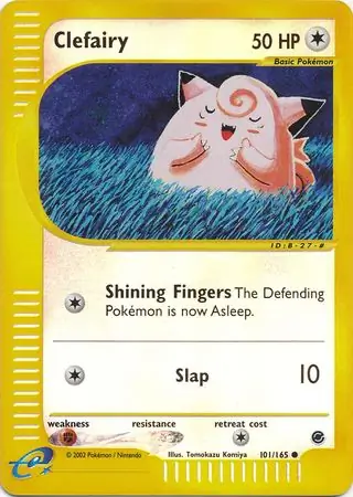 Clefairy Reverse Holo Pokemon card from Expedition