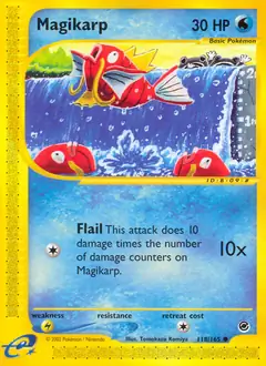 Magikarp Pokemon card from Expedition