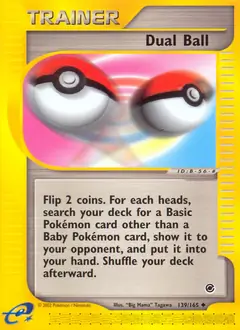 Dual Ball Pokemon card from Expedition