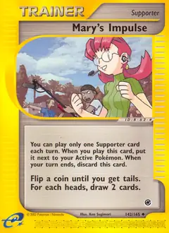 Mary's Impulse Pokemon card from Expedition