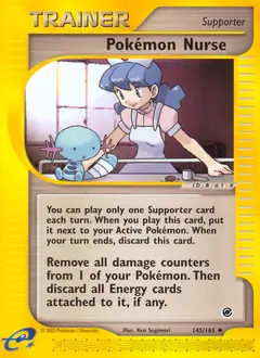 Pokemon Nurse Pokemon card from Expedition