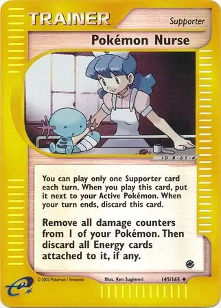 Pokemon Nurse Reverse Holo Pokemon card from Expedition