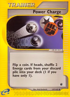 Power Charge Pokemon card from Expedition