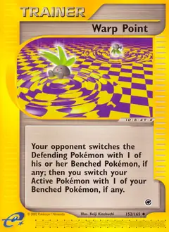 Warp Point Pokemon card from Expedition