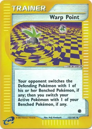 Warp Point Reverse Holo Pokemon card from Expedition