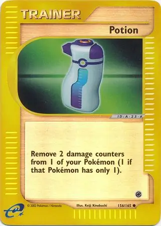 Potion Reverse Holo Pokemon card from Expedition