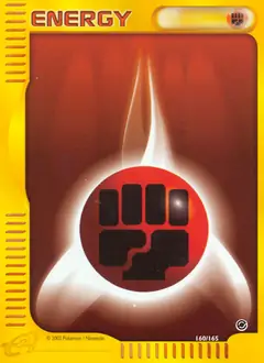 Fighting Energy Pokemon card from Expedition