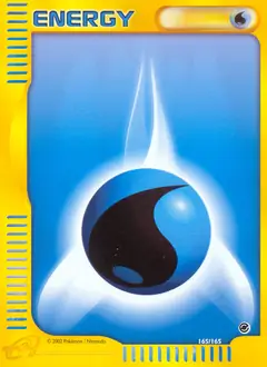 Water Energy Pokemon card from Expedition