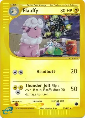 Flaaffy Reverse Holo Pokemon card from Expedition