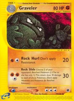 Graveler Pokemon card from Expedition