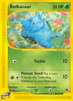 Bulbasaur Pokemon card from Expedition