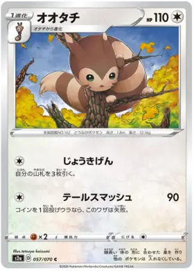 Furret Pokemon card from Explosive Walker