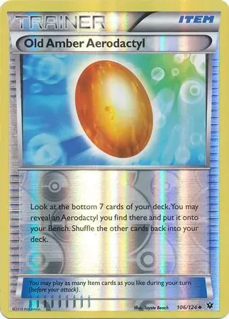 Old Amber Aerodactyl Reverse Holo