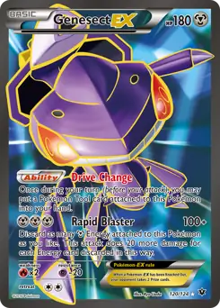 Full Art Genesect EX Pokemon card from Fates Collide