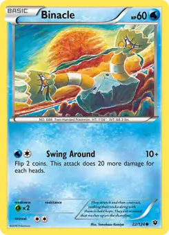 Binacle Pokemon card from Fates Collide