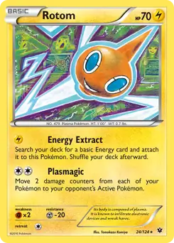 Rotom Pokemon card from Fates Collide
